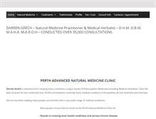 Tablet Screenshot of perth-naturopathy.com.au